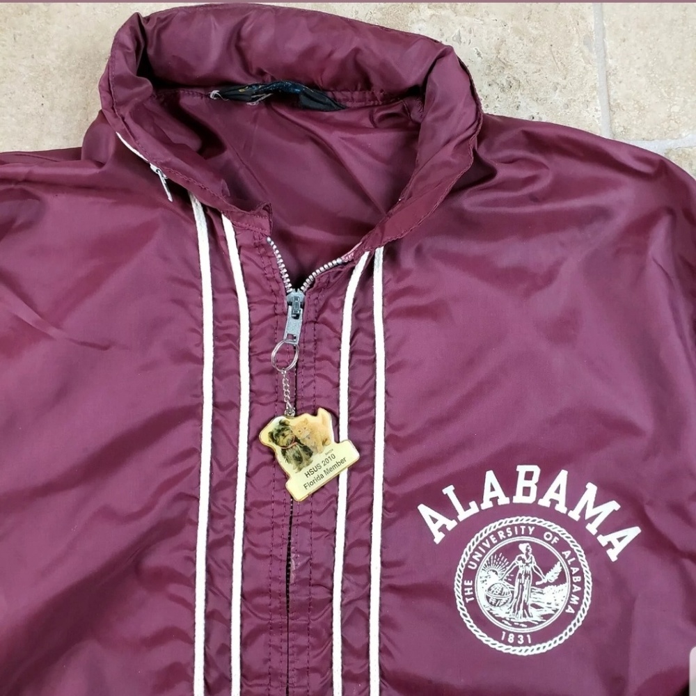Champion Sportswear Roll Tide Jacket Mens Red 60s - Picture 2 of 8